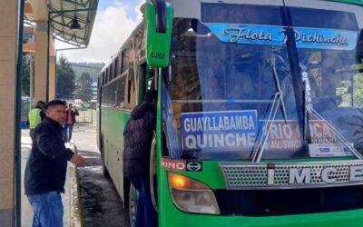 Operadora ‘Flota Pichincha’ se conecta con la Terminal Microregional Río Coca